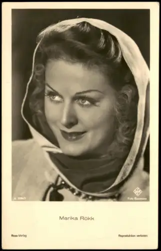 Film Fernsehen Theater Schauspieler MARIKA RÖKK (Foto-AK) 1940