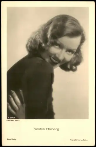 Ansichtskarte  KIRSTEN HEIBERG Norwegen Theater Schauspielerin Sängerin 1940