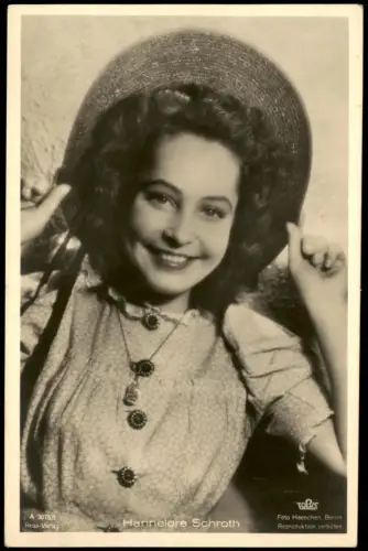 Ansichtskarte  Hannelore Schroth Film Fernsehen Theater Schauspielerin 1940