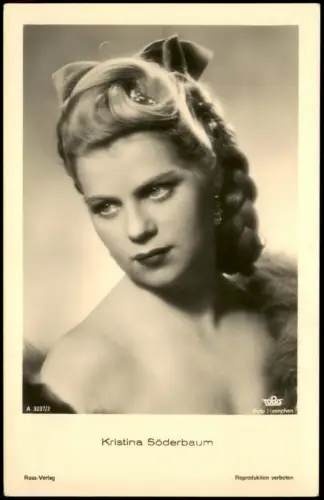 Ansichtskarte  Kristina Söderbaum Film Fernsehen Theater Schauspieler 1940