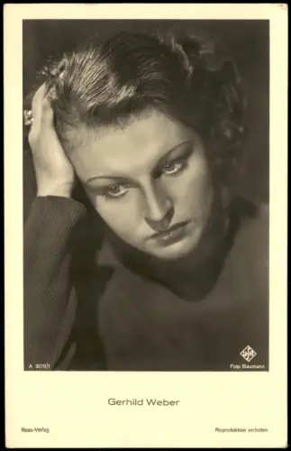 Ansichtskarte  Gerhild Weber Film Fernsehen Theater Schauspielerin 1940