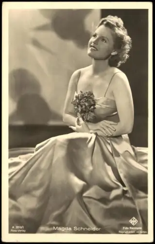 Ansichtskarte  MAGDA SCHNEIDER Film Fernsehen Theater Schauspielerin 1940