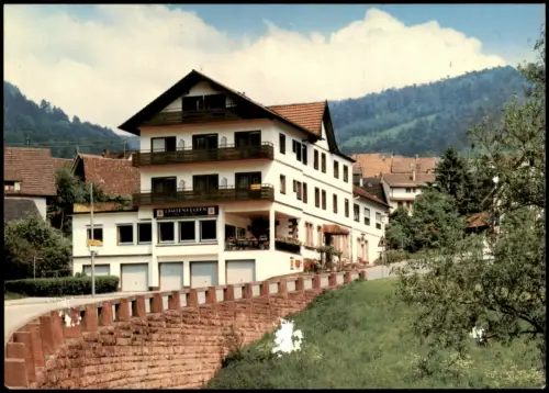 Gernsbach Gasthof und Pension Lautenfelsen im OT Lautenbach 1975
