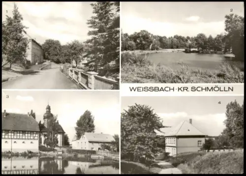 Weißbach (bei Schmölln) DDR MB Ortsansichten u.a. Konsum-Gaststätte, Kinder-Sanatorium uvm. 1980