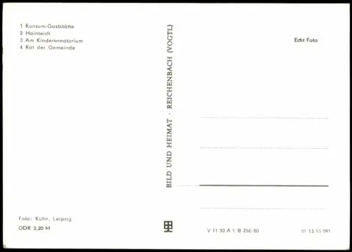 Weißbach (bei Schmölln) DDR MB Ortsansichten u.a. Konsum-Gaststätte, Kinder-Sanatorium uvm. 1980