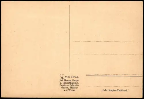 Höxter (Weser) Schloß Kloster Corvey mit Kirche und Ausfahrt (2-Bild-AK) 1920