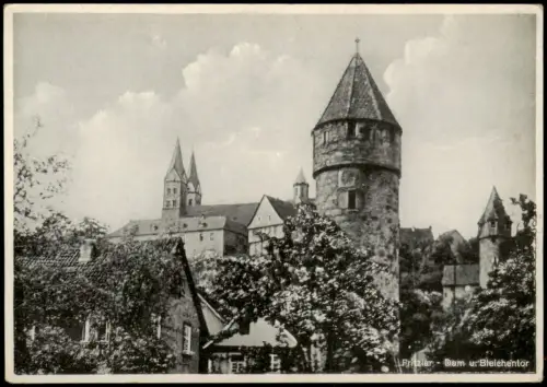 Ansichtskarte Fritzlar Dom u. Bleichentor 1938