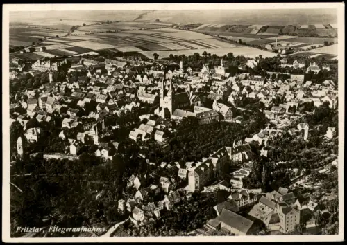 Ansichtskarte Fritzlar Luftbild Fliegeraufnahme 1935