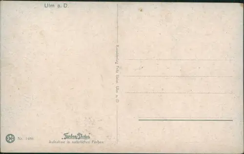 Ansichtskarte Ulm a. d. Donau Stadtpartie Frauen Naturfarben 1918