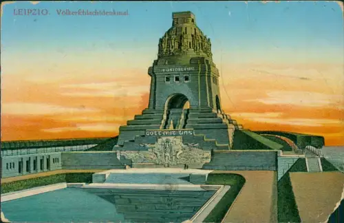 Lot 8 Ansichtskarten Leipzig Posten Völkerschlachtdenkmal 1927/1960