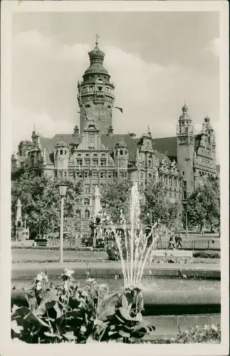 Lot 6 Ansichtskarten Leipzig Posten Neues Rathaus 1911/1958