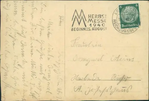 Lot 7 Ansichtskarten Leipzig Posten verschiedener Leipzig Karten 1940/1967