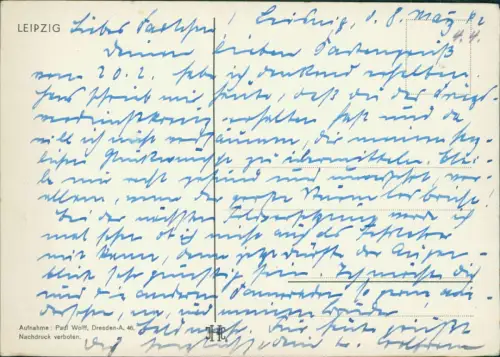 Lot 7 Ansichtskarten Leipzig Posten verschiedener Leipzig Karten 1940/1967