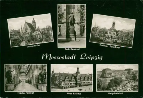 Lot 7 Ansichtskarten Leipzig Posten verschiedener Leipzig Karten 1940/1967