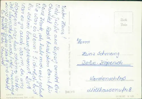 Lot 7 Ansichtskarten Leipzig Posten verschiedener Leipzig Karten 1940/1967