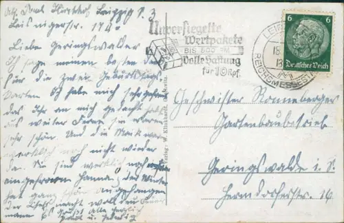 Lot 6 Ansichtskarten Leipzig diverse Karten Leipzig Lot 1929/1960