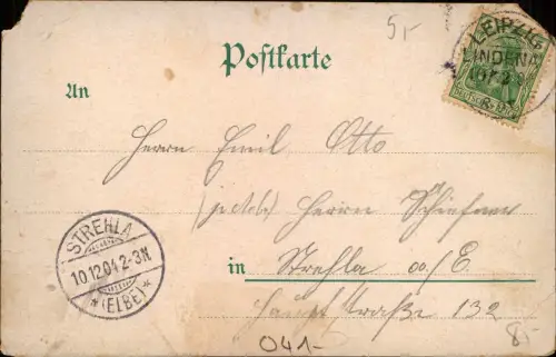 Ansichtskarte Litho AK Leipzig Altes Rathaus 1904