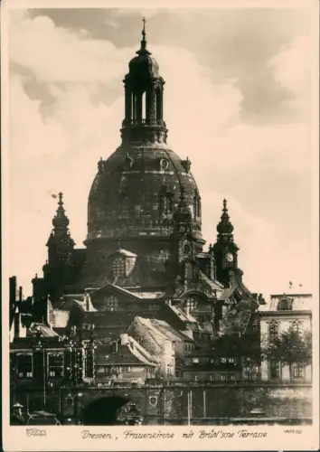 Innere Altstadt-Dresden Frauenkirche vor der Zerstörung 1940/1962 Walter Hahn:10698