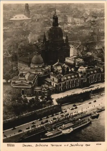 Dresden Luftbild: Frauenkirche, vor der Zerstörung 1945 1961 Walter Hahn:8226