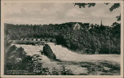 Ansichtskarte Neuhausen am Rheinfall DER RHEINFALL VON SCHAFFHAUSEN 1920