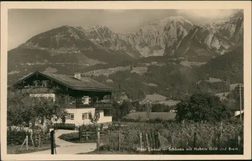 Ansichtskarte Schönau am Königssee Haus Grassl - Fotokarte 1950