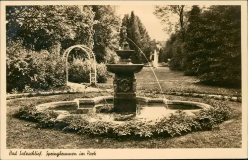 Ansichtskarte Bad Salzschlirf Springbrunnen im Pack 1940