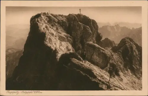 Ansichtskarte Grainau Zugspitze - Ostgipfel 1929