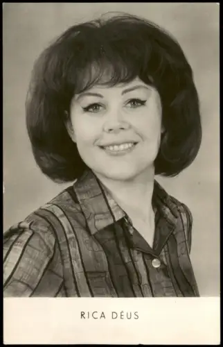 RICA DÉUS deutsche Schauspielerin Schlagersängerin DDR AK 1964