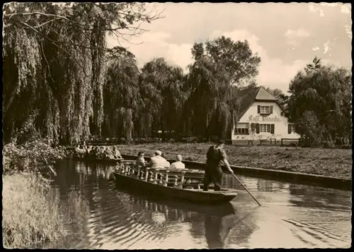Lehde (Spreewald)-Lübbenau (Spreewald) Lubnjow Cafe Venedig 1963