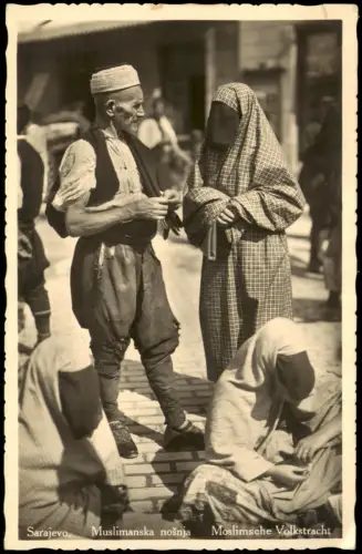 Bosnien  Herzegowina Verschleierte Typen Trachten Bosnien Native Scene 1940