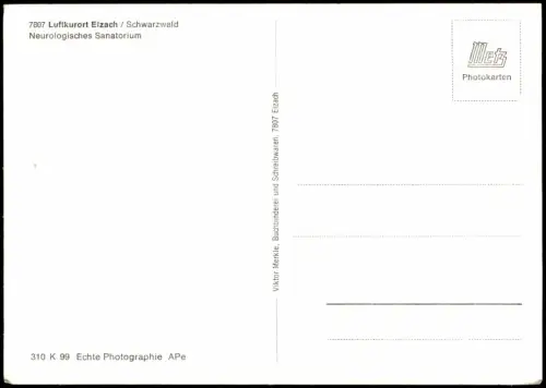 Ansichtskarte Elzach Neurologisches Sanatorium Schwarzwald 1966