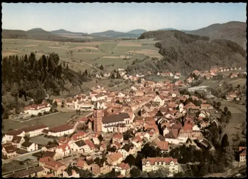 Ansichtskarte Elzach Panorama 1972