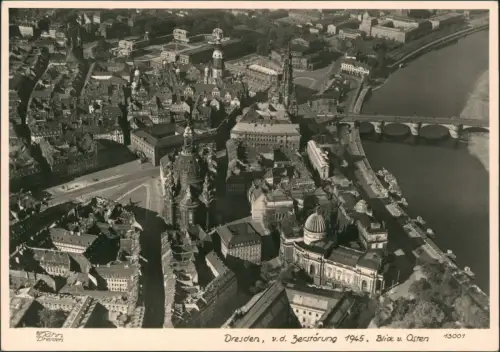 Dresden Luftbild vor der Zerstörung 1945 1945/1963 Walter Hahn:13001