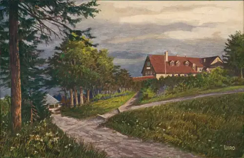 Ansichtskarte Brotterode Inselsberg Hotel Gotha als WIRO Künstlerkarte 1910