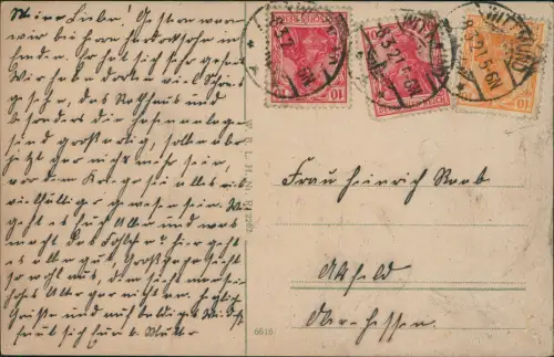 Ansichtskarte Emden Rathaus 1921