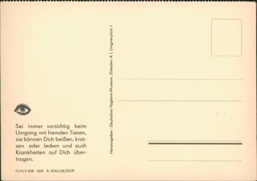 Schneeweißchen und Rosenrot DDR Künstlerkarte Dt. Hygiene-Museum Dresden 1958