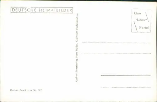 Ansichtskarte Grainau Höllentalklamm (Garmisch-Partenkirchen) 1957
