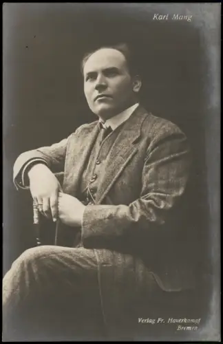 Ansichtskarte  Menschen Soziales Leben Fotografie KARL MANG Porträtfoto 1910