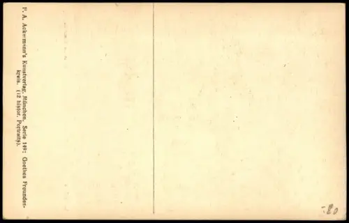 Künstlerkarte Gemälde LAVATER Goethes Freunde Porträt-Kunst 1920