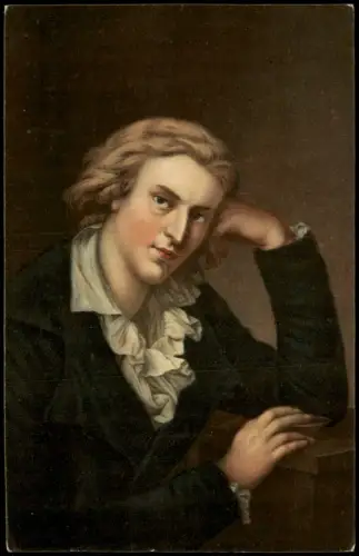 Künstlerkarte FRIEDRICH VON SCHILLER Porträt von Anton Graff 1910