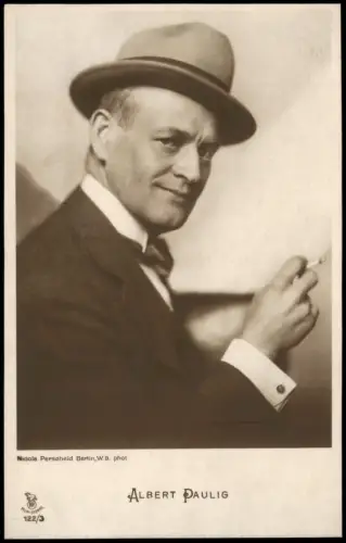 Ansichtskarte  Film Fernsehen Theater Schauspieler ALBERT PAULIG 1920