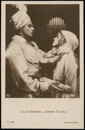 LILLY JACOBSON U. GUNNAR TOLNÆS Film Fernsehen Theater Schauspieler 1910