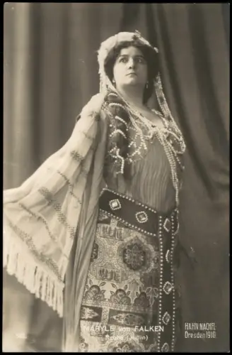 Ansichtskarte  MARYLE von FALKEN (Jüdin) Fotografie Hahn Dresden 1910