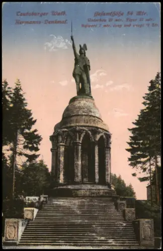 Ansichtskarte Nordrhein-Westfalen Teutoburger Wald Hermanns Denkmal 1919