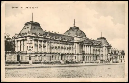 AK Brüssel Bruxelles Palais du Roi 1915   Feldpost Stempel IX. Reservekorps
