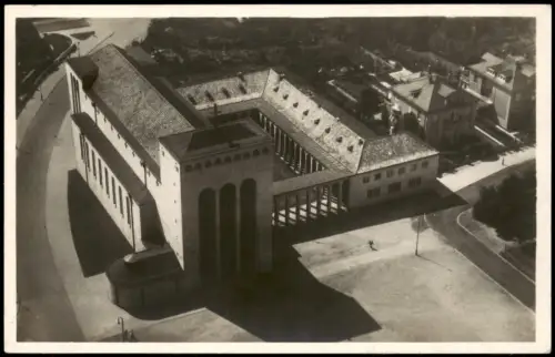Ansichtskarte Bockenheim-Frankfurt am Main Luftbild Frauenfriedenskirche 1940