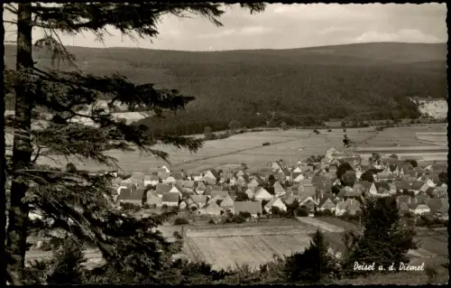 Ansichtskarte Deisel-Trendelburg Ortsansicht Deisel Totalansicht 1960