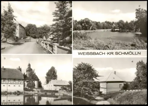 Weißbach (bei Schmölln) DDR MB  Konsum-Gaststätte, Kinder-Sanatorium uvm. 1980