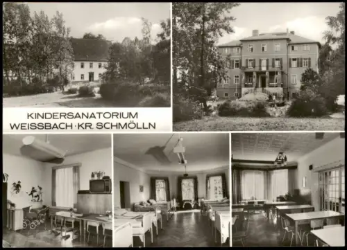 Weißbach (bei Schmölln) DDR  KINDERSANATORIUM mit Innenansichten 1980