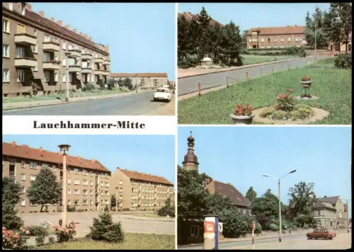 Lauchhammer Otto-Hurraß-Straße, Platz der Solidarität, Brecht-Straße 1978